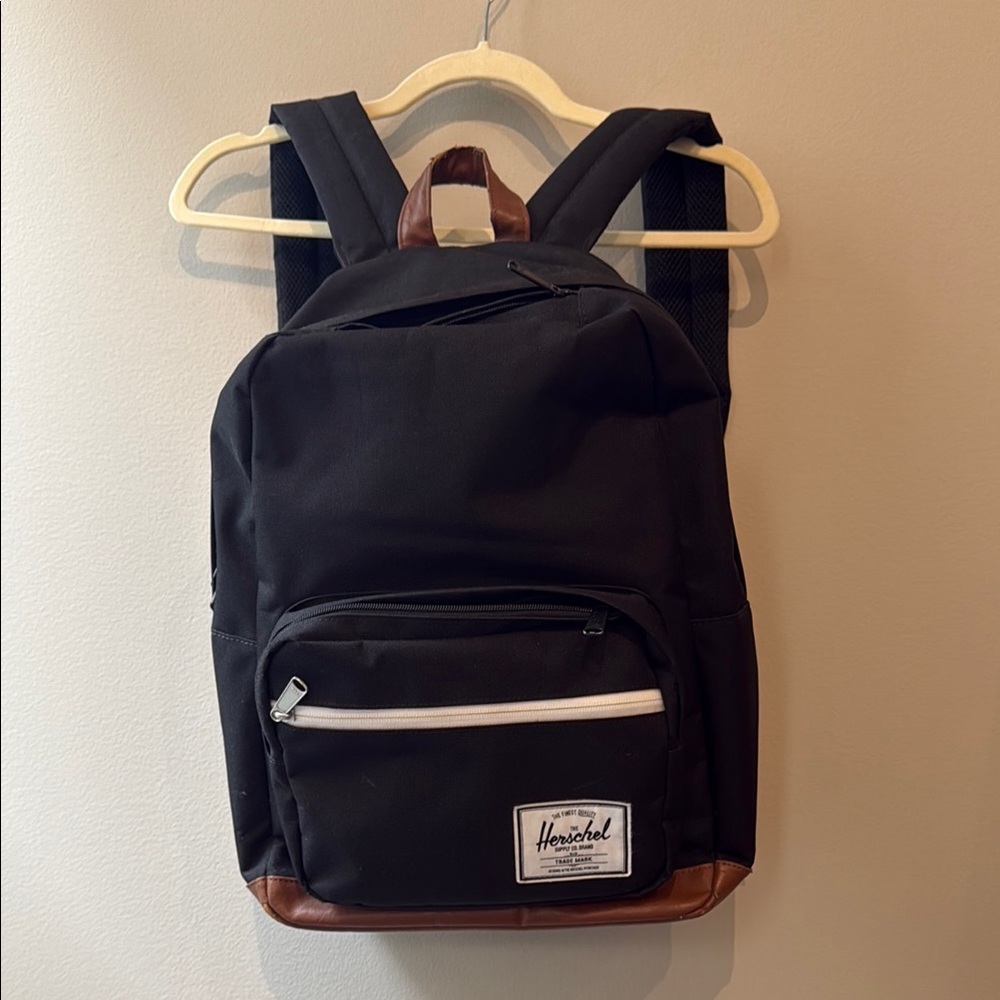 Herschel Supply Company “Pop Quiz” Black and Tan Backpack - 25L